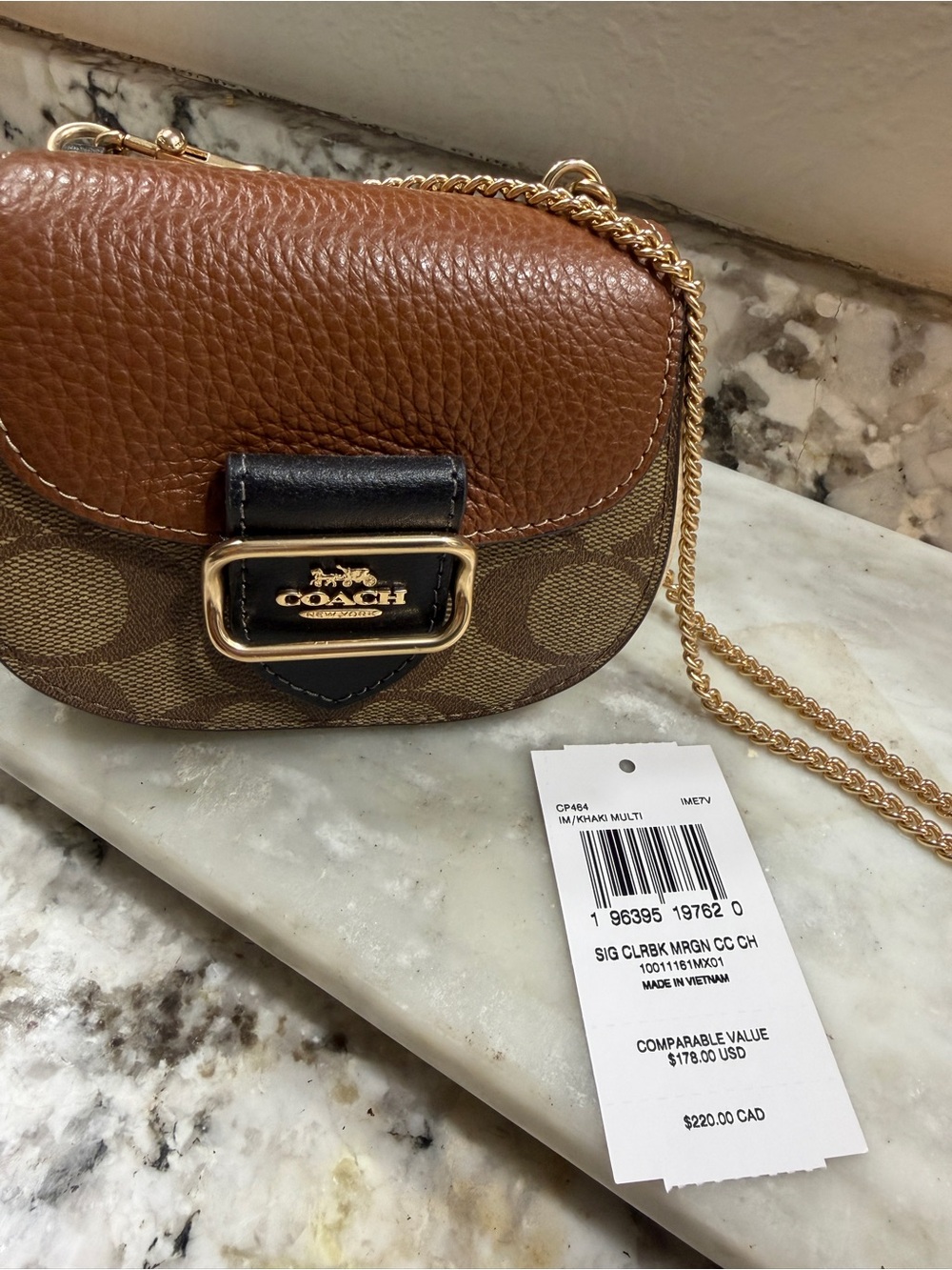 Coach mini Morgan wallet on a chain/crossbody